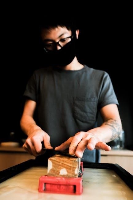 angle guide knife sharpening